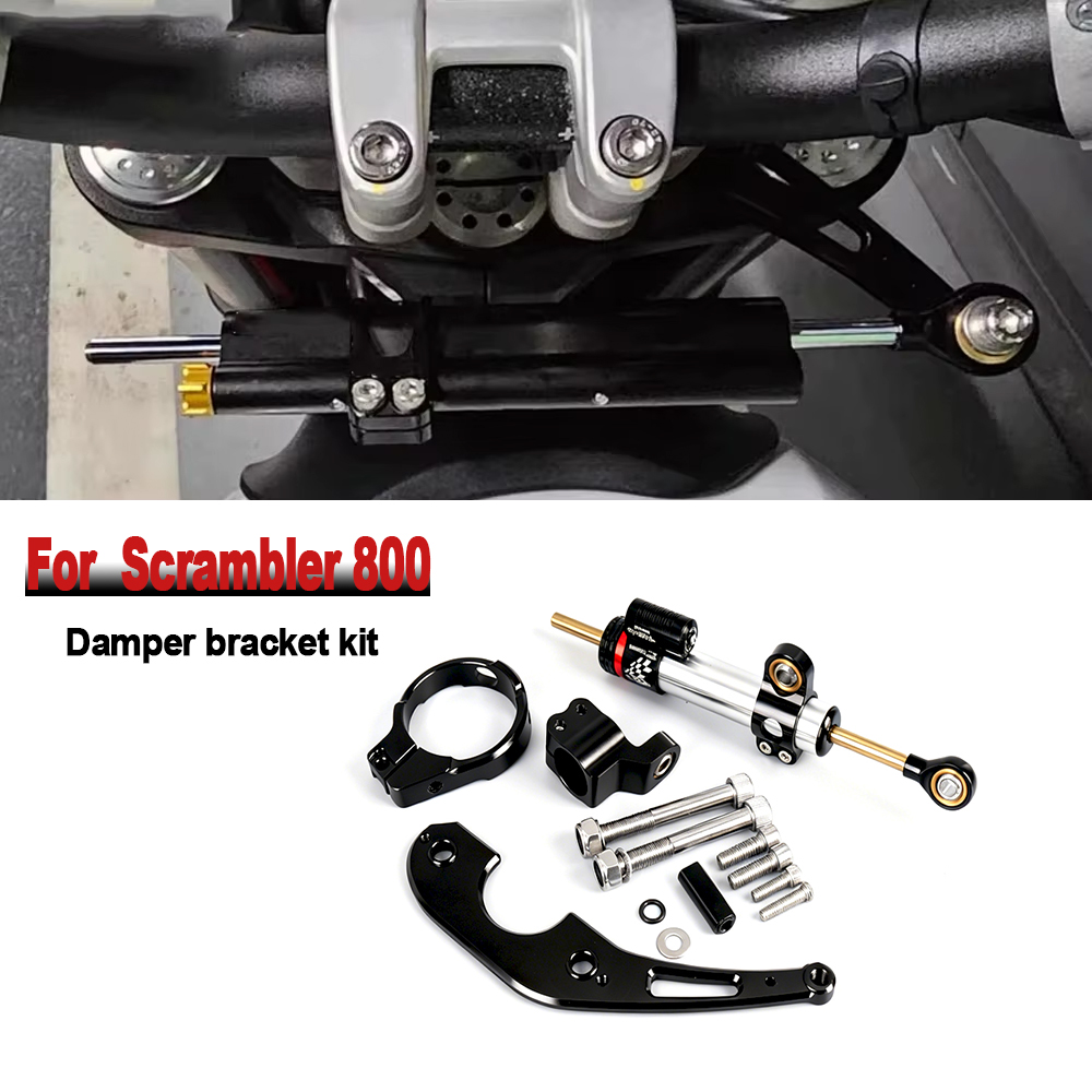 Steering Damper Stabilizer Kit Cnc - Kit de montage de support d'amortisseur